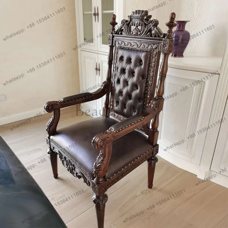American solid wood book chair, European style boss leisure living room high-end luxury negotiation chair
American solid wood book chair, European style boss leisure living room high-end luxury negotiation chair