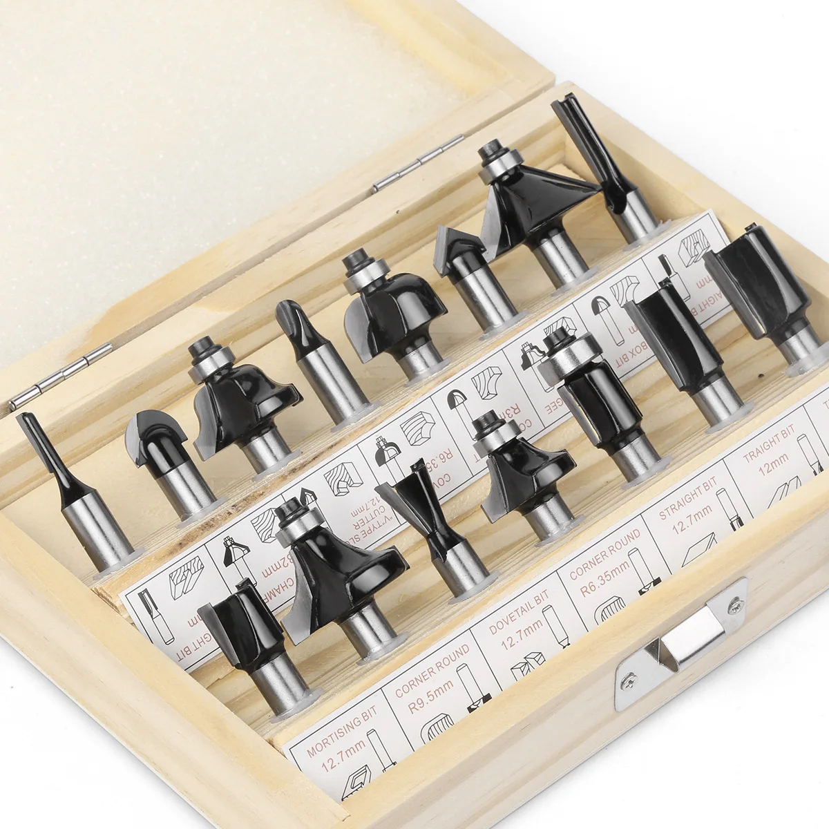 Набор из 15 фрез 8 мм — набор для обрезки и резьбы по дереву
Набор из 15 фрез 8 мм — набор для обрезки и резьбы по дереву