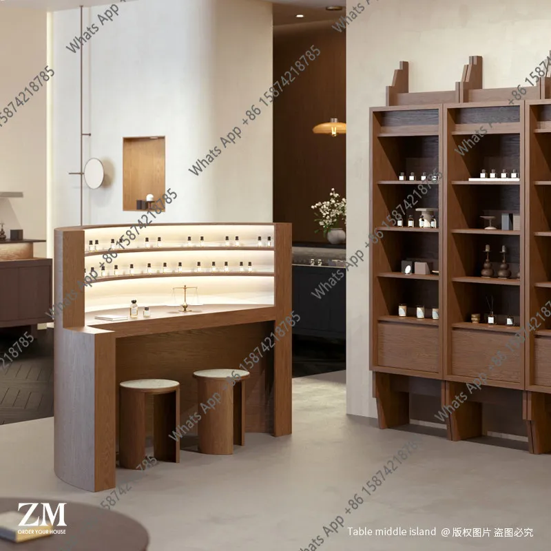 Fragrance cabinet Perfume display stand Essential oil fragrance Nakajima table Semi-enclosed display stand customization
Fragrance cabinet Perfume display stand Essential oil fragrance Nakajima table Semi-enclosed display stand customization