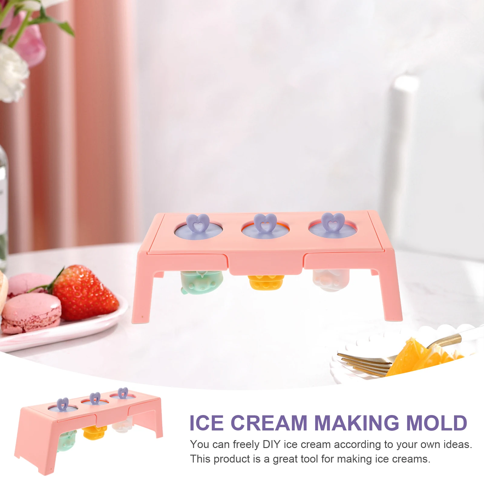 Silicone Ice Cream Mold DIY Cartoon Green Pops Molds Cute Reusable Light Storage Easy Clean PP Material Refrigerator
Silicone Ice Cream Mold DIY Cartoon Green Pops Molds Cute Reusable Light Storage Easy Clean PP Material Refrigerator