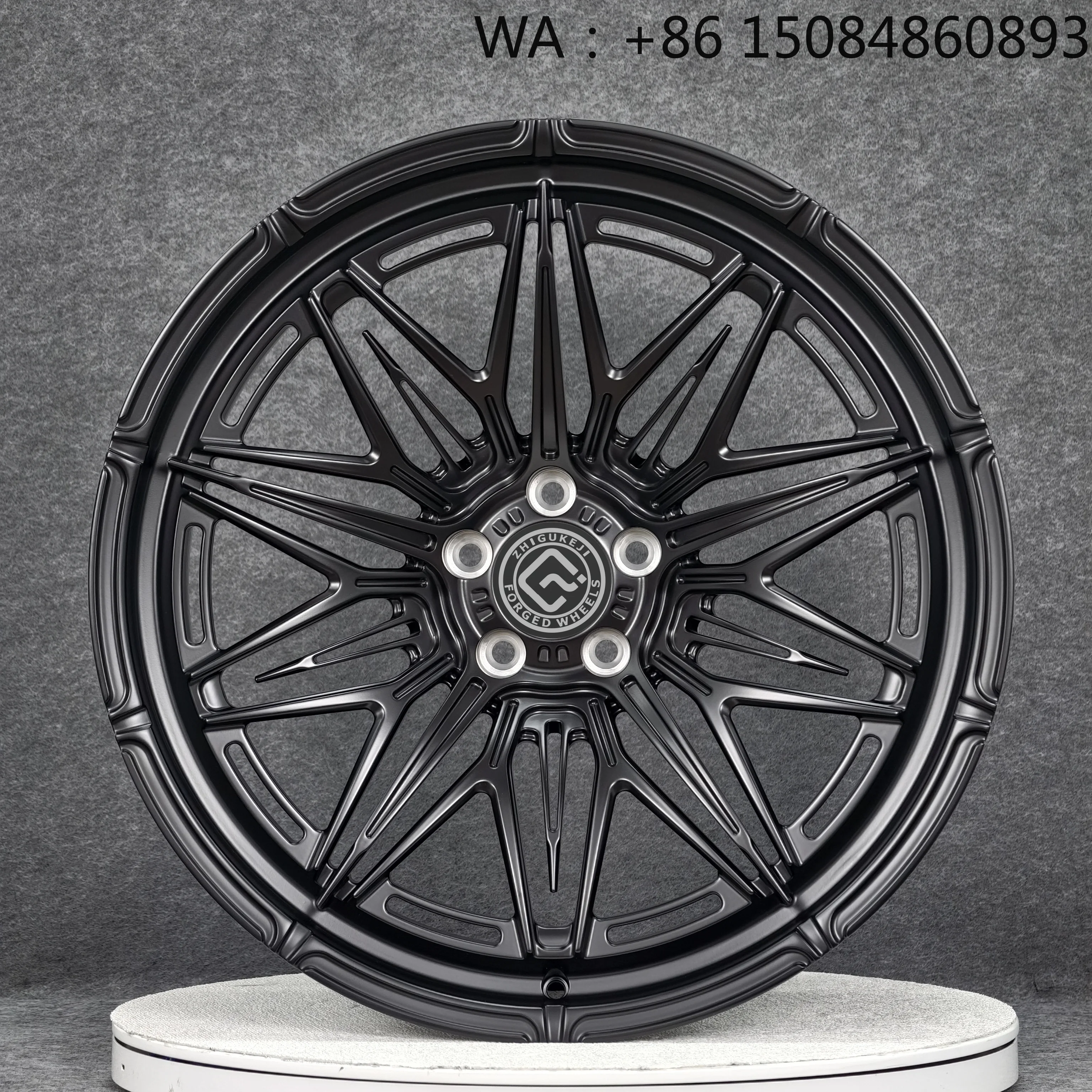 High end private customization satin black delivered custom forged alloy wheels, 5x114.3 PCD stable quality passenger car afterm
High end private customization satin black delivered custom forged alloy wheels, 5x114.3 PCD stable quality passenger car afterm