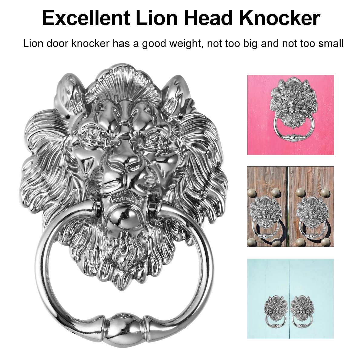 Head Door Knocker Zinc Alloy Front Door Handle Pull Ring Durable Vintage Cabinet Drawer Hardware
Head Door Knocker Zinc Alloy Front Door Handle Pull Ring Durable Vintage Cabinet Drawer Hardware