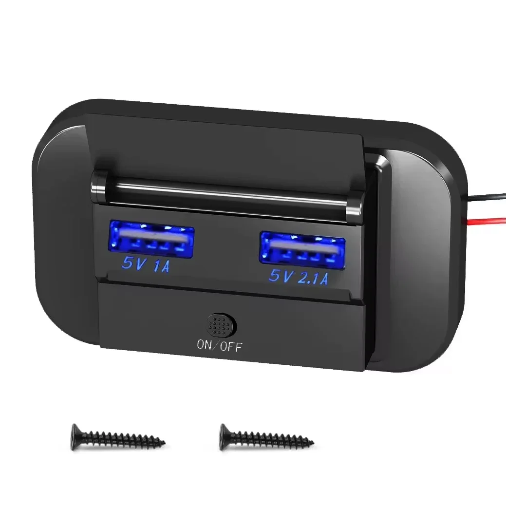 Dual USB Car Quicker Charger Socket Adapter 5V/3.1A Car Fast Charger With Switch for Bus RV Boat Car Truck
Dual USB Car Quicker Charger Socket Adapter 5V/3.1A Car Fast Charger With Switch for Bus RV Boat Car Truck