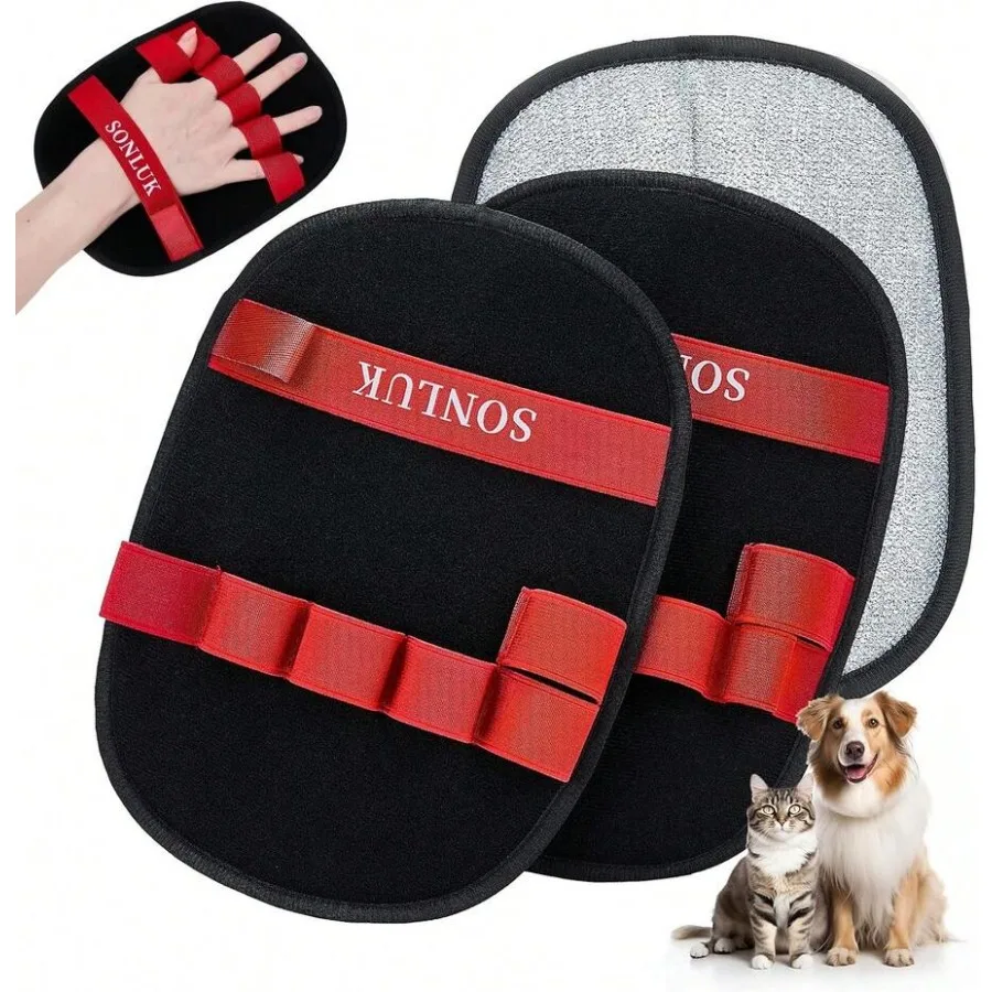 【New Arrival】2PCS Pet Grooming Gloves, Double-Sided Dog Cat Hair Remover Mitts for Shedding & Bathing
【New Arrival】2PCS Pet Grooming Gloves, Double-Sided Dog Cat Hair Remover Mitts for Shedding & Bathing