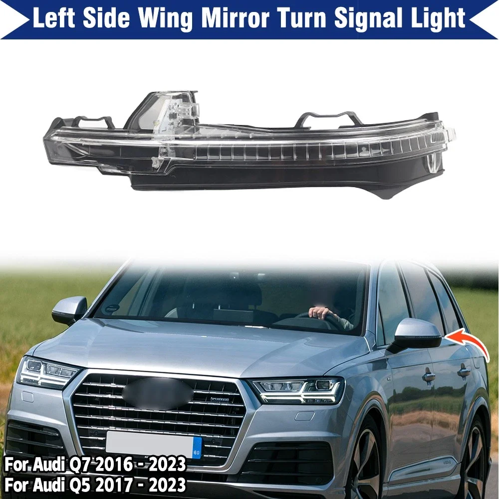 Left Right LED Car Side Rear Mirror Turn Signal Light Lamp Lens For Audi Q7 Q5 2016-2023 4M0949101 4M0949102
Left Right LED Car Side Rear Mirror Turn Signal Light Lamp Lens For Audi Q7 Q5 2016-2023 4M0949101 4M0949102