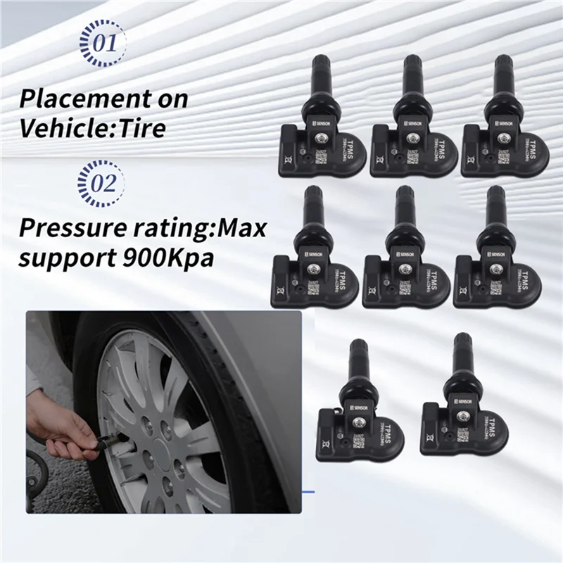 A85E-8Pcs Programmable TPMS Tire Pressure Sensor 315MHZ+433Mhz 2 In 1 For Autel Tool TS408 TS508 ITS600 MX Sensor Monitor
A85E-8Pcs Programmable TPMS Tire Pressure Sensor 315MHZ+433Mhz 2 In 1 For Autel Tool TS408 TS508 ITS600 MX Sensor Monitor