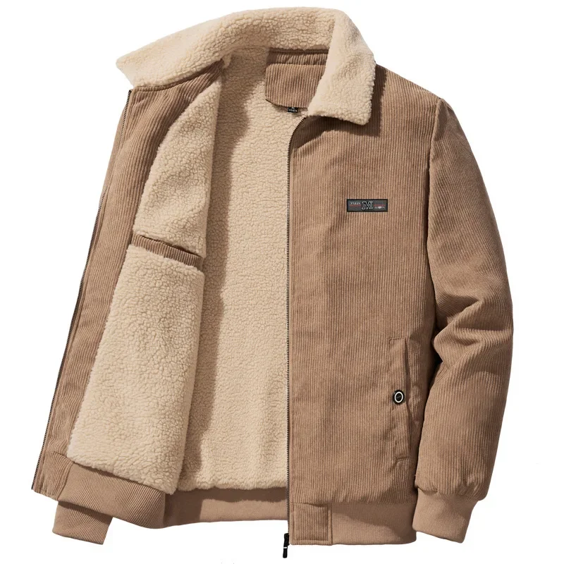 HC Winter new corduroy jacket men's fleece thickened fashion stand-up collar lamb fleece casual men's jacket trendy winter wear
HC Winter new corduroy jacket men's fleece thickened fashion stand-up collar lamb fleece casual men's jacket trendy winter wear