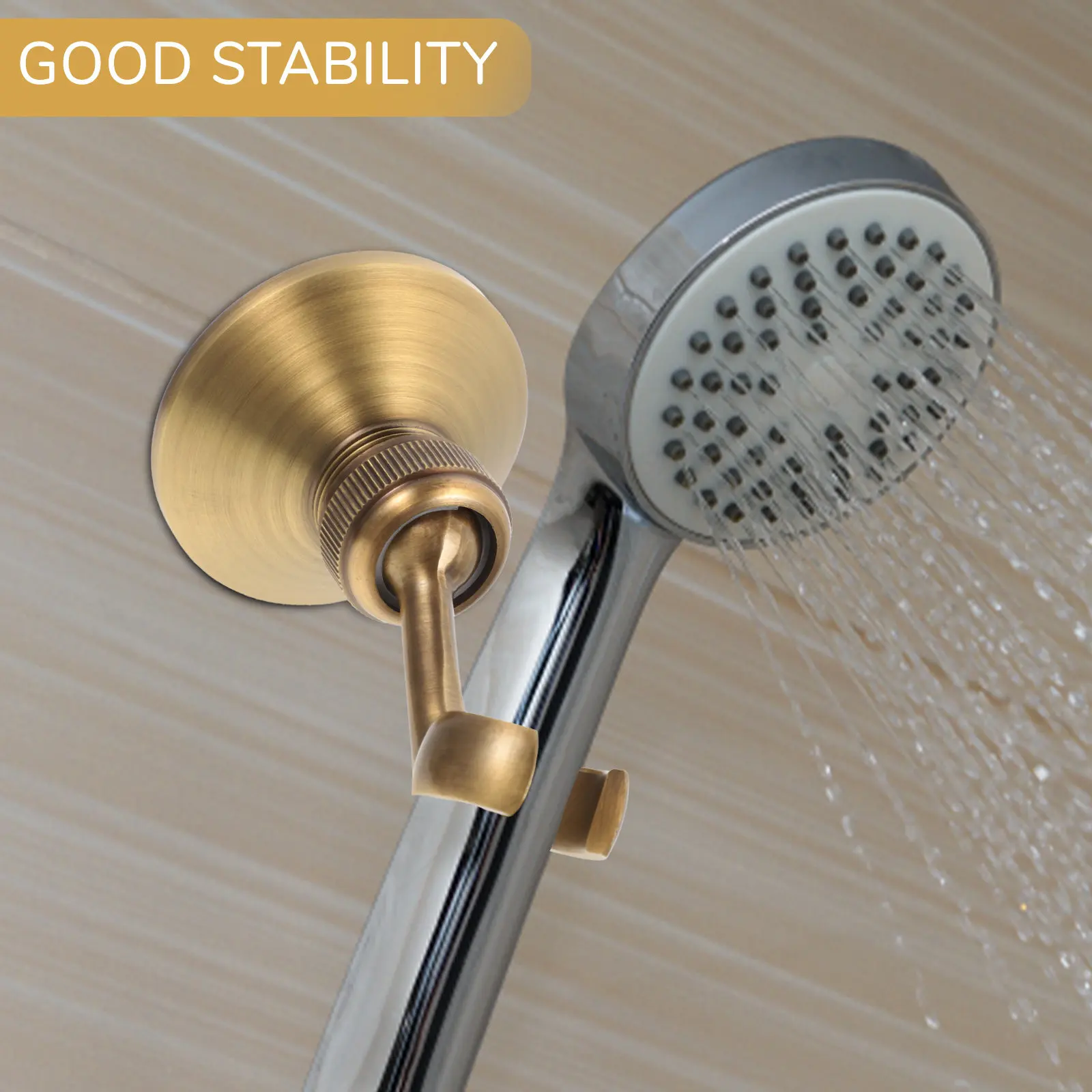 Adjustable Metal Bathroom Shower Bracket Rotating Holder Universal Wall Mounted Shower Head Sprinkler Base Bathroom Supplies
Adjustable Metal Bathroom Shower Bracket Rotating Holder Universal Wall Mounted Shower Head Sprinkler Base Bathroom Supplies