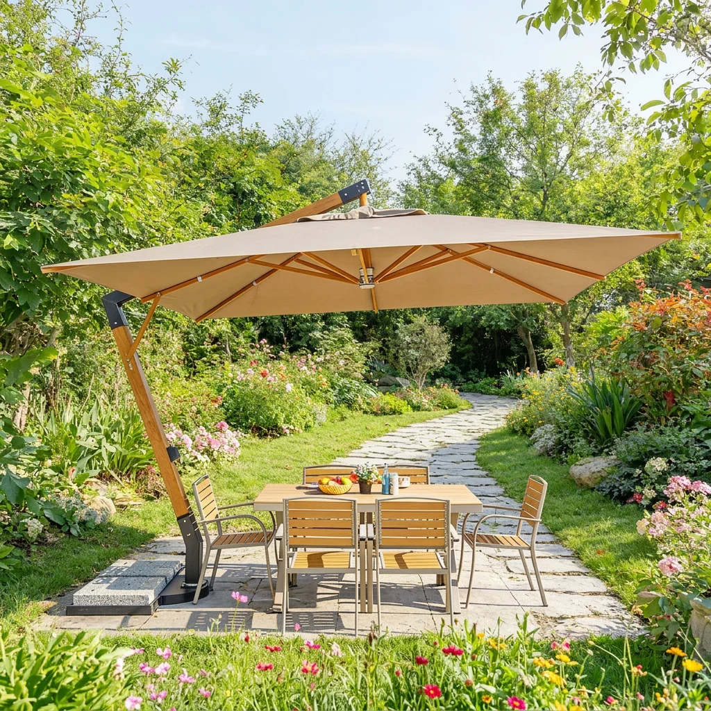 Meiqi Commercial Cantilever Parasol Patio Umbrella Heavy-Duty Aluminum Alloy Frame With Granite Base For Courtyard Caf
Meiqi Commercial Cantilever Parasol Patio Umbrella Heavy-Duty Aluminum Alloy Frame With Granite Base For Courtyard Caf