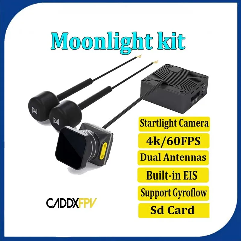 Walksnail Moonlight Kit 4k 60 кадров в секунду FOV 160 ° Камера Starlight со встроенными двумя антеннами EIS Gyroflow и поддержкой RC FPV Drone
Walksnail Moonlight Kit 4k 60 кадров в секунду FOV 160 ° Камера Starlight со встроенными двумя антеннами EIS Gyroflow и поддержкой RC FPV Drone