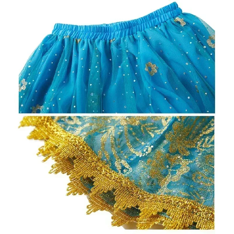 Adult Toddler Princess Festival Belly Dance Top Dress Set Indian Sari Jasmine Halloween Cosplay Costume Bollywood Rave Outfit
Adult Toddler Princess Festival Belly Dance Top Dress Set Indian Sari Jasmine Halloween Cosplay Costume Bollywood Rave Outfit