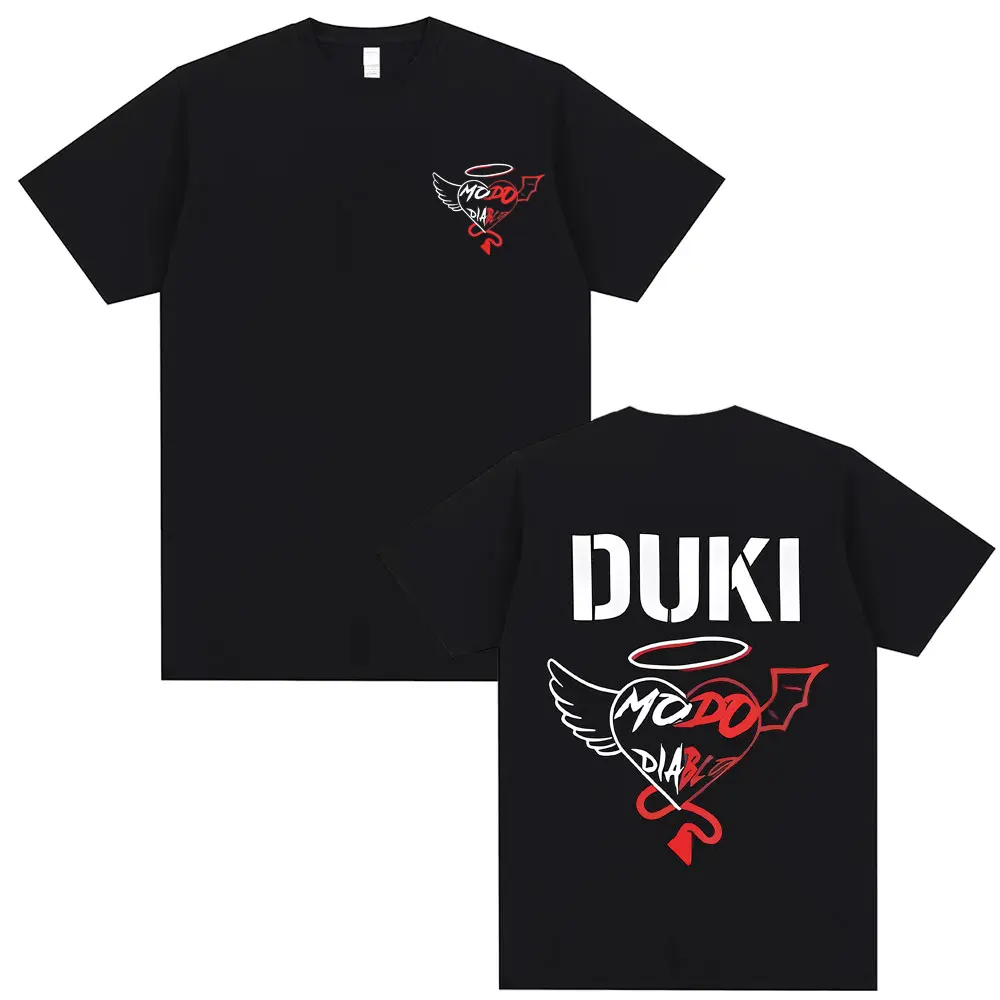Rapper Duki Mododiablo Music Album Graphic T-shirt Men Women Hip Hop Oversized Streetwear Men's Fashion Casual Pure Cotton Tees
Rapper Duki Mododiablo Music Album Graphic T-shirt Men Women Hip Hop Oversized Streetwear Men's Fashion Casual Pure Cotton Tees