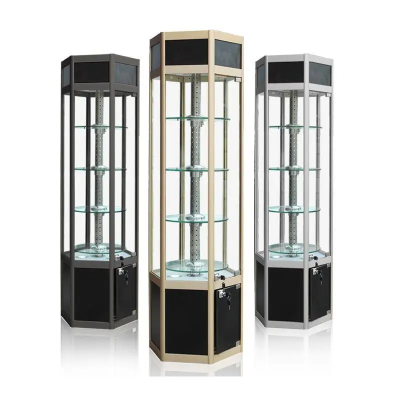 Custom. Ornament Display Jewelry Hexagonal Rotating Cabinet Cosmetic Glass Acrylic Display Rack
Custom. Ornament Display Jewelry Hexagonal Rotating Cabinet Cosmetic Glass Acrylic Display Rack
