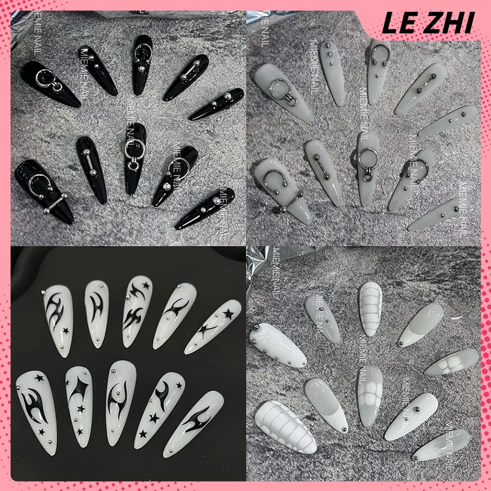 Y2K Длинные миндалевидные носимые накладные ногти ручной работы, металлические стальные шарики, цепочка, кошачьи глаза, звезды, алмазная волшебная зеркальная пудра, пресс на ногти
Y2K Длинные миндалевидные носимые накладные ногти ручной работы, металлические стальные шарики, цепочка, кошачьи глаза, звезды, алмазная волшебная зеркальная пудра, пресс на ногти