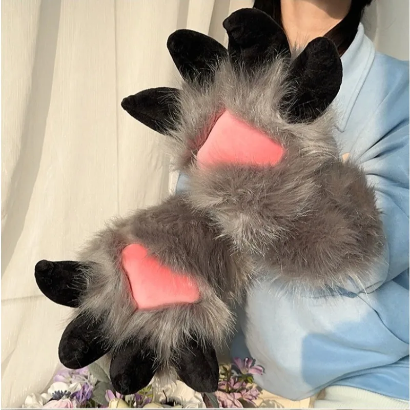 Handmade Cartoon Dragon Animal Paw Gloves Cute Anime Fursuit Accessory Kawaii Cosplay Claw Puppet Props for Furry Convention
Handmade Cartoon Dragon Animal Paw Gloves Cute Anime Fursuit Accessory Kawaii Cosplay Claw Puppet Props for Furry Convention