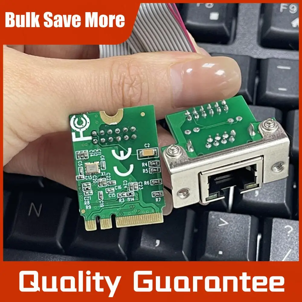 M.2 Network Card Single Port RJ45 M.2 A+E To Gigabit Ethernet Card RTL8111H Chip M.2 A+E Ethernet Adapter for Windows Linux