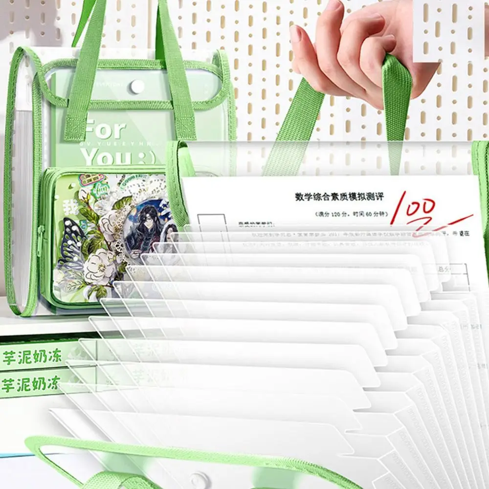 New A4 File Folder Transparent 13 Pockets Paper Document Organizer Multi-layer Large Capacity Organ Bag Office Use
New A4 File Folder Transparent 13 Pockets Paper Document Organizer Multi-layer Large Capacity Organ Bag Office Use