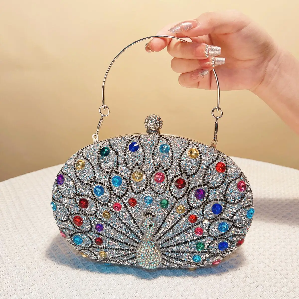 Fashion Women Evening Bags Ball Design Party Wedding Small Clutch Bag Rhinestones Glitter Luxury Handbags Shoulder Chain Party
Fashion Women Evening Bags Ball Design Party Wedding Small Clutch Bag Rhinestones Glitter Luxury Handbags Shoulder Chain Party