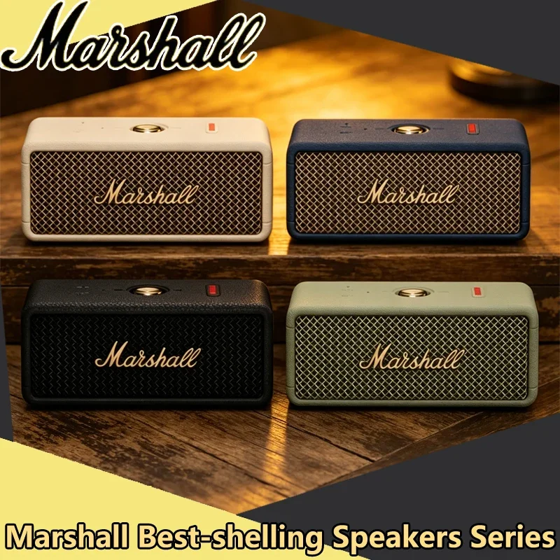 Портативная беспроводная Bluetooth-колонка Marshall Emberton III, водонепроницаемая по стандарту IP67, 32 часа работы, громкий стереозвук, глубокий бас, встроенный микрофон
Портативная беспроводная Bluetooth-колонка Marshall Emberton III, водонепроницаемая по стандарту IP67, 32 часа работы, громкий стереозвук, глубокий бас, встроенный микрофон