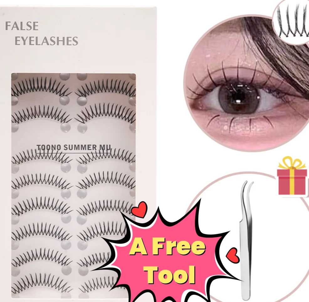 10 Pairs of False Eyelashes With 1 Pc Free Tweezer Lash Extension Transparent Strip U Shape Fake Eyelashes Daily Eye Makeup Lash
10 Pairs of False Eyelashes With 1 Pc Free Tweezer Lash Extension Transparent Strip U Shape Fake Eyelashes Daily Eye Makeup Lash