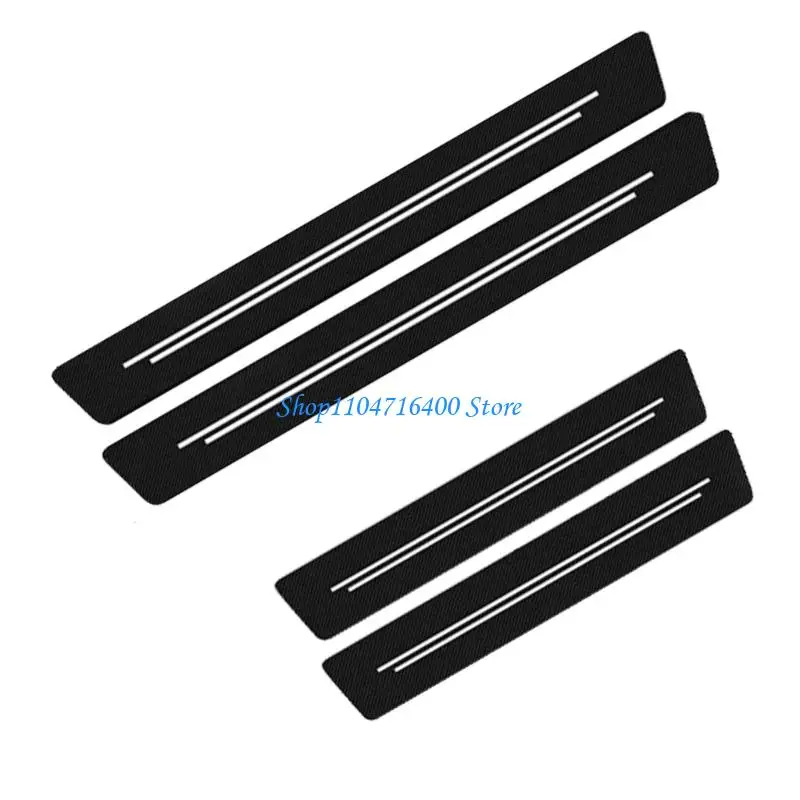 y1gd Decorative Vehicle Sill Protectors Carbon Fiber Leather Covers 4Pcs 
y1gd Decorative Vehicle Sill Protectors Carbon Fiber Leather Covers 4Pcs