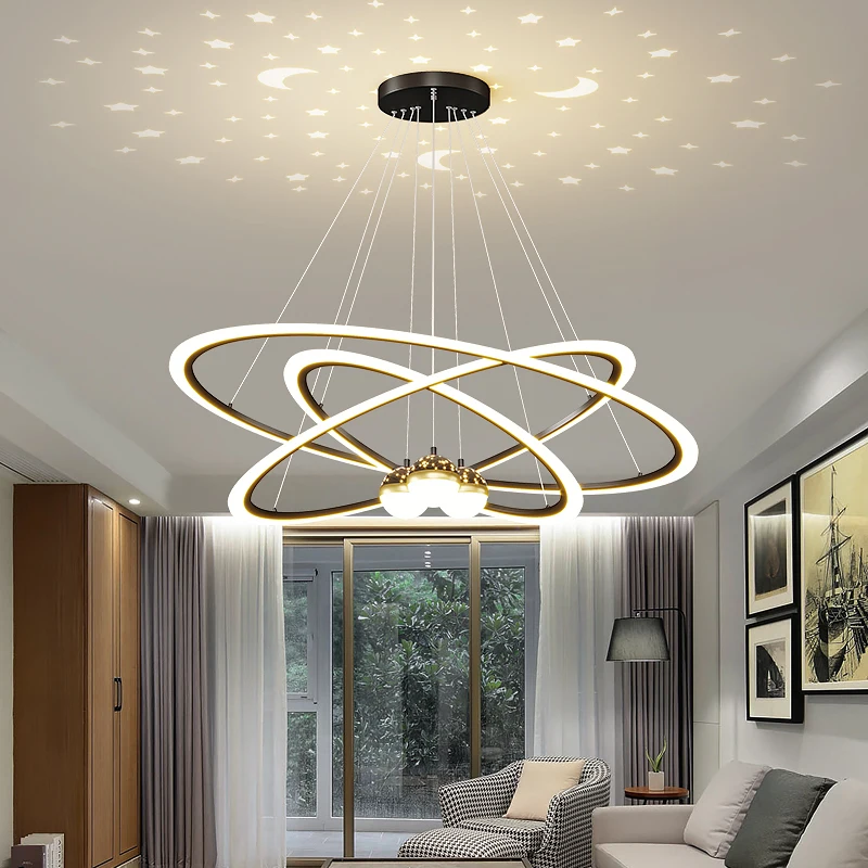 LED pendant lamp in living room Simple modern family bedroom lamp Nordic ring lamp Deluxe starry sky dining room pendant lamp
LED pendant lamp in living room Simple modern family bedroom lamp Nordic ring lamp Deluxe starry sky dining room pendant lamp