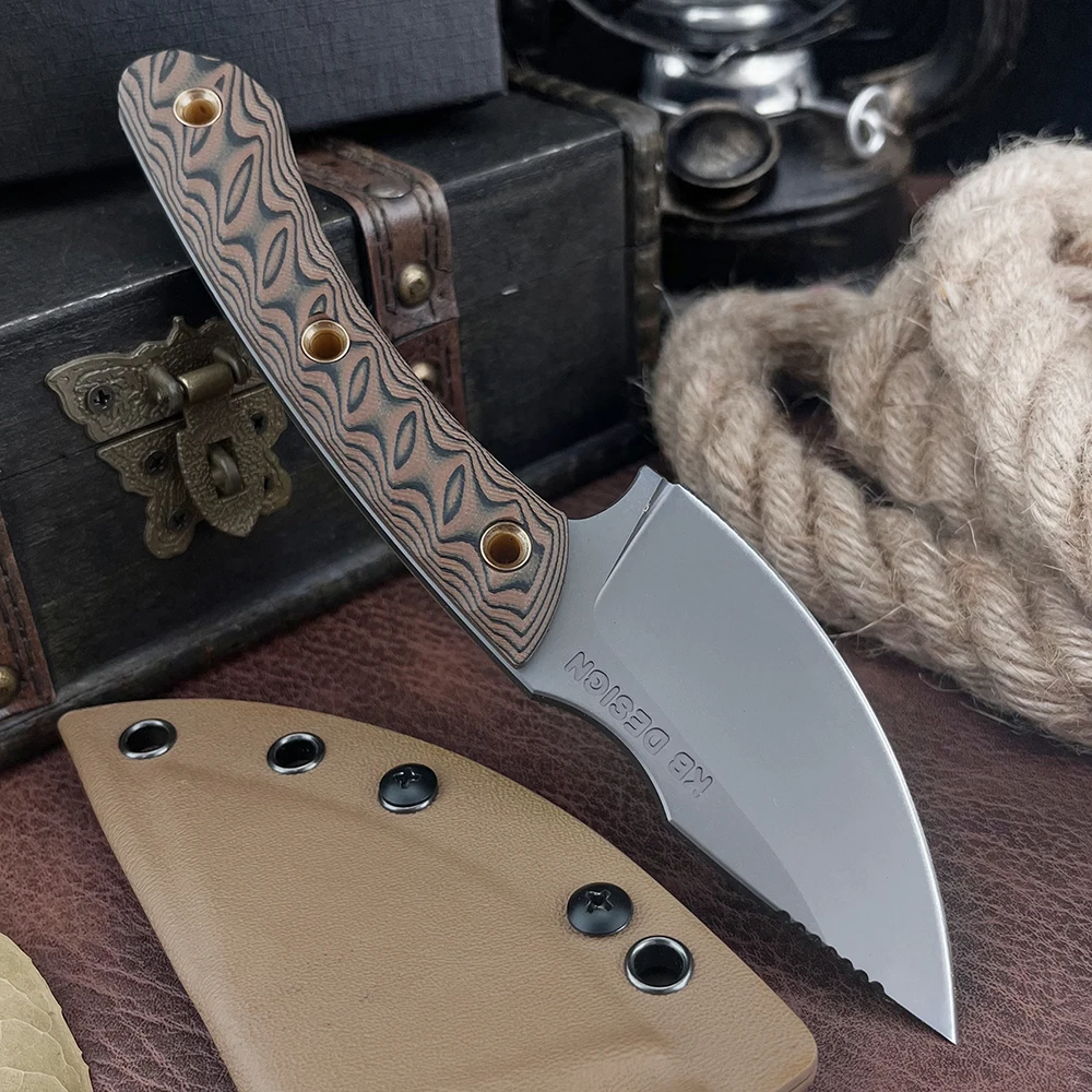 Outdoor RMJ Fixed Blade Pocket Knife 8Cr13Mov Stainless Steel Cutting Knife Comfortable Non-slip Grip for Outdoor Travel, Camping and Daily Use
Outdoor RMJ Fixed Blade Pocket Knife 8Cr13Mov Stainless Steel Cutting Knife Comfortable Non-slip Grip for Outdoor Travel, Camping and Daily Use