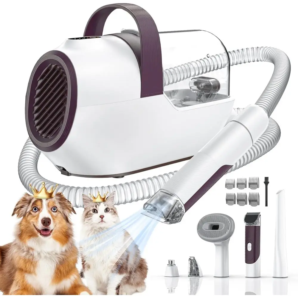 Pet Grooming Kit with Clipper, Nail Grinder, and 6 Tools for Dog Care
Pet Grooming Kit with Clipper, Nail Grinder, and 6 Tools for Dog Care