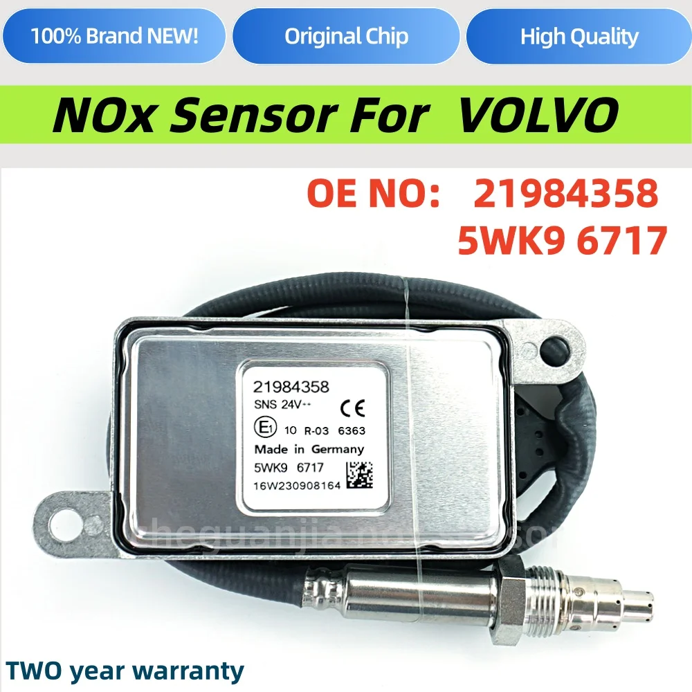 5WK9 6717 Nitrogen Oxygen Sensor Nox Sensor 21984358 5WK96717 24V for Volvo Fh Fm Vm D5K D8K
5WK9 6717 Nitrogen Oxygen Sensor Nox Sensor 21984358 5WK96717 24V for Volvo Fh Fm Vm D5K D8K