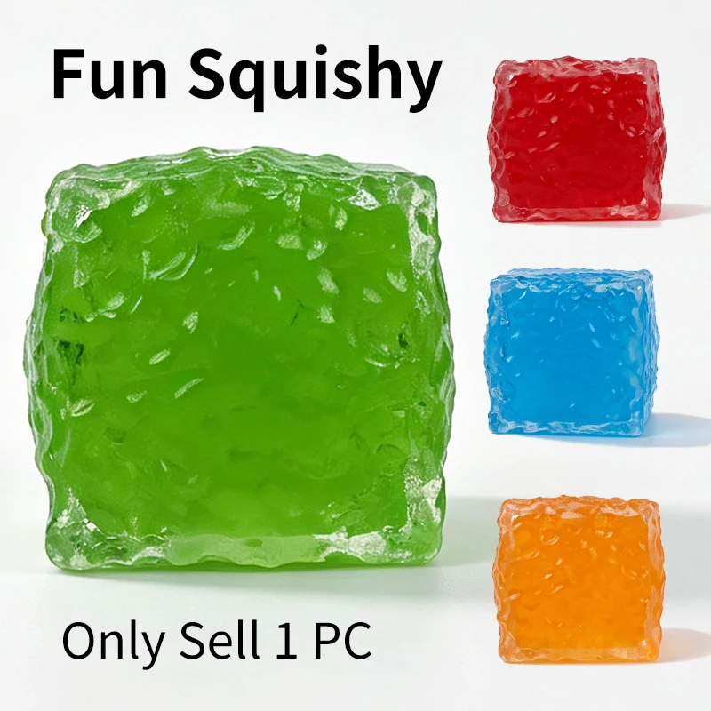 Realistic Slow-Rebound Ice Cube Toy Set, Made of High-Quality Tpr Material in 4 Colors, Resistant to Squeezing, Comfortable to the Touch, Cute Anti-Anxiety Slow-Rebound Desktop Fingertip Toy, Providing a Satisfying Squeeze and Stress-Relief Toy
Realistic Slow-Rebound Ice Cube Toy Set, Made of High-Quality Tpr Material in 4 Colors, Resistant to Squeezing, Comfortable to the Touch, Cute Anti-Anxiety Slow-Rebound Desktop Fingertip Toy, Providing a Satisfying Squeeze and Stress-Relief Toy