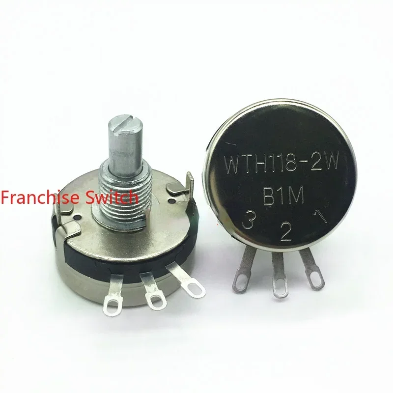 10PCS One-turn Carbon Film Potentiometer WTH118-1AW Has A Resistance Of 1M.
10PCS One-turn Carbon Film Potentiometer WTH118-1AW Has A Resistance Of 1M.