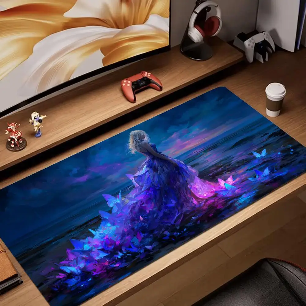 Artistic fantasy Butterfly dress girl Mouse Pad rubber anti-slip Desk Mat pc accessories Gaming mat keypad expansion mousepad
Artistic fantasy Butterfly dress girl Mouse Pad rubber anti-slip Desk Mat pc accessories Gaming mat keypad expansion mousepad