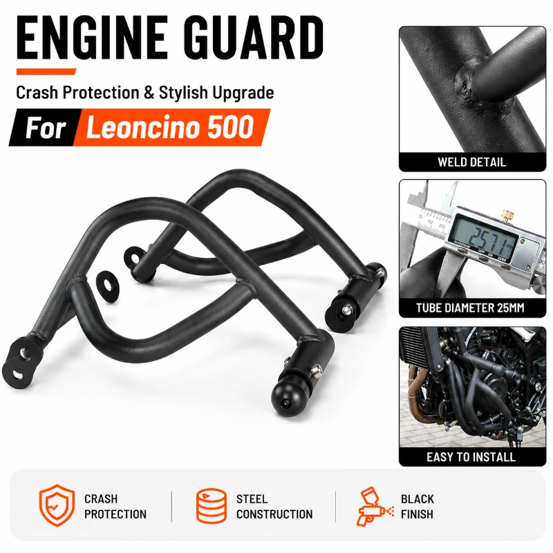 Durable Motorcycle Engine Guard Crash Bar Protection Frame For Benelli Leoncino 500 Leoncino 150 Protective Bumper
Durable Motorcycle Engine Guard Crash Bar Protection Frame For Benelli Leoncino 500 Leoncino 150 Protective Bumper