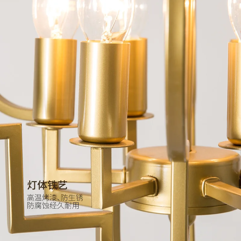 American Country LED Pendant Lights Golden Hollow Out Hanging Lamps Study Cloakroom Bedroom Cafe Interior Decoration Chandelier
American Country LED Pendant Lights Golden Hollow Out Hanging Lamps Study Cloakroom Bedroom Cafe Interior Decoration Chandelier