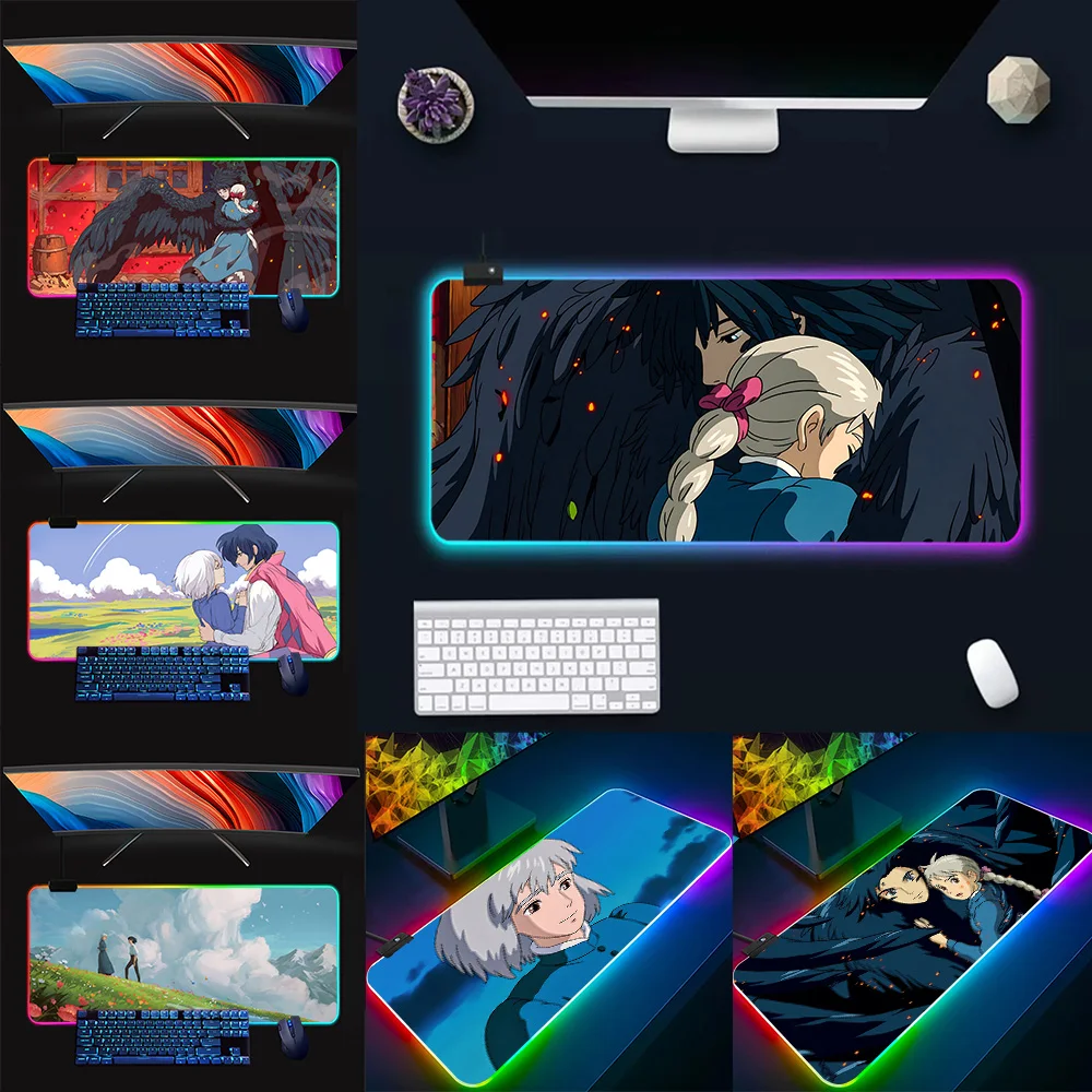 Anime H-Howl And S-Sophies RGB Pc Gamer Keyboard Mouse Pad Mousepad LED Glowing Mouse Mats Rubber Gaming Computer Mausepad
Anime H-Howl And S-Sophies RGB Pc Gamer Keyboard Mouse Pad Mousepad LED Glowing Mouse Mats Rubber Gaming Computer Mausepad