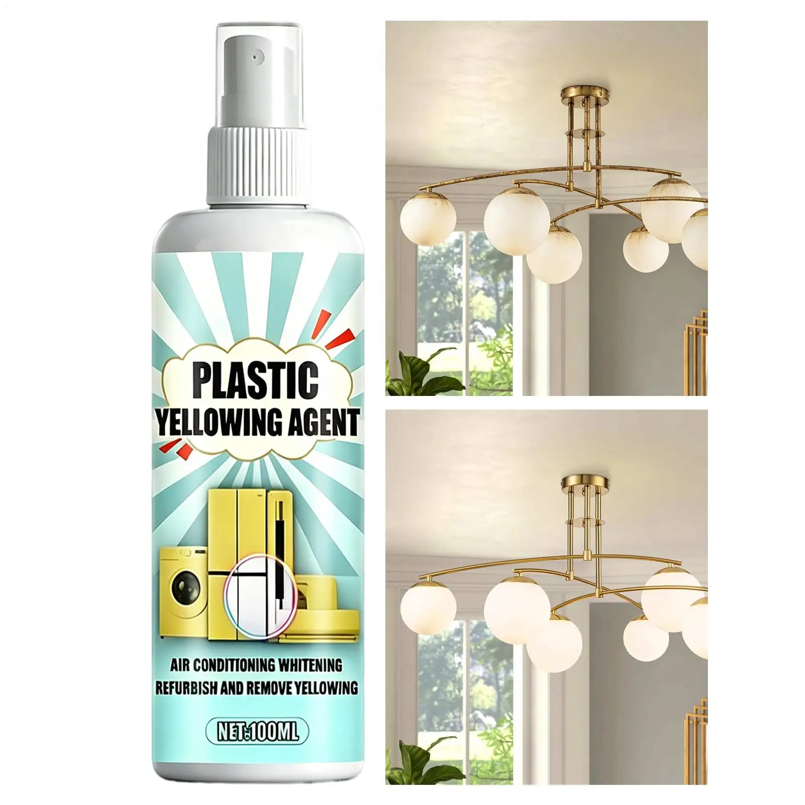 100ml ABS Plastic Restorer Yellowing Removal Solution Multipurpose Refurbishment for Air Conditioner Washing Machine Panel
100ml ABS Plastic Restorer Yellowing Removal Solution Multipurpose Refurbishment for Air Conditioner Washing Machine Panel