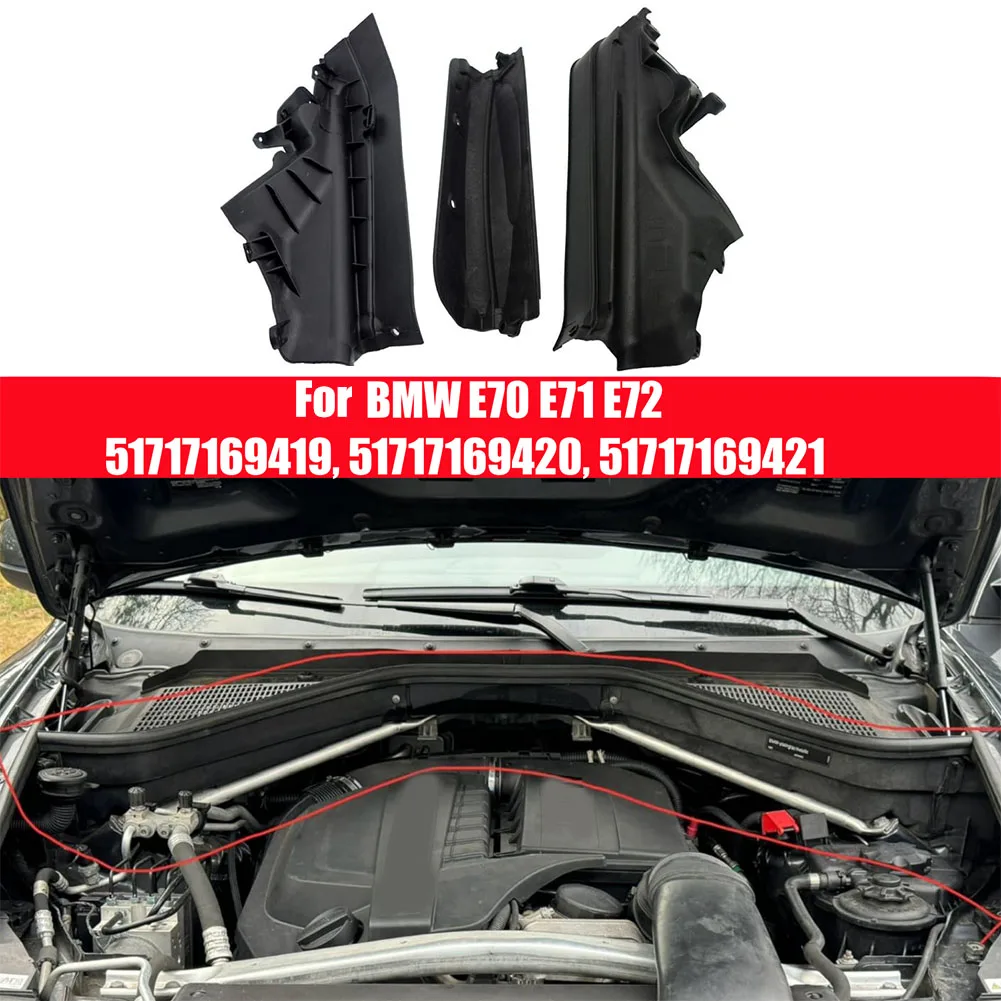 3pcs Car Engine- Upper Compartment- Partition Panel For BMW E70 E71 E72 51717169420 Black Panel Parts Engines Accessories
3pcs Car Engine- Upper Compartment- Partition Panel For BMW E70 E71 E72 51717169420 Black Panel Parts Engines Accessories