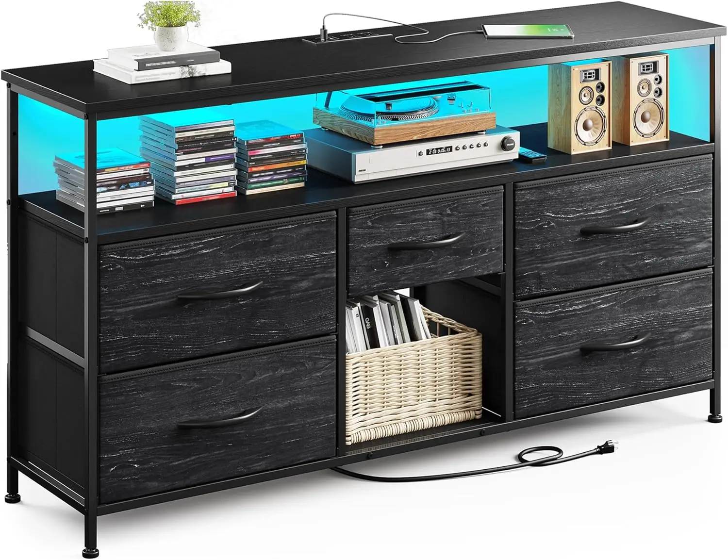 Tv Stand Dresser With Led Lights & Power Outlets For 50"" Tv Stand For Bedroom With 5 Drawers Wide Dresser For Bedroom Dresser
Tv Stand Dresser With Led Lights & Power Outlets For 50"" Tv Stand For Bedroom With 5 Drawers Wide Dresser For Bedroom Dresser