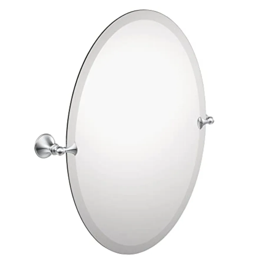 Glenshire 26 x 22-Inch Frameless Pivoting Bathroom Mirror, Wall Mounted Oval Tilting Mirror for Bath, Vanity, DN2692CH
Glenshire 26 x 22-Inch Frameless Pivoting Bathroom Mirror, Wall Mounted Oval Tilting Mirror for Bath, Vanity, DN2692CH