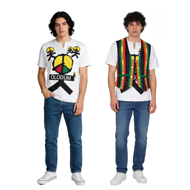 Rare MJ Michael Jackson Olodum Brazil MV Retro Anti-war They don't care about us Vest for Peace
Rare MJ Michael Jackson Olodum Brazil MV Retro Anti-war They don't care about us Vest for Peace
