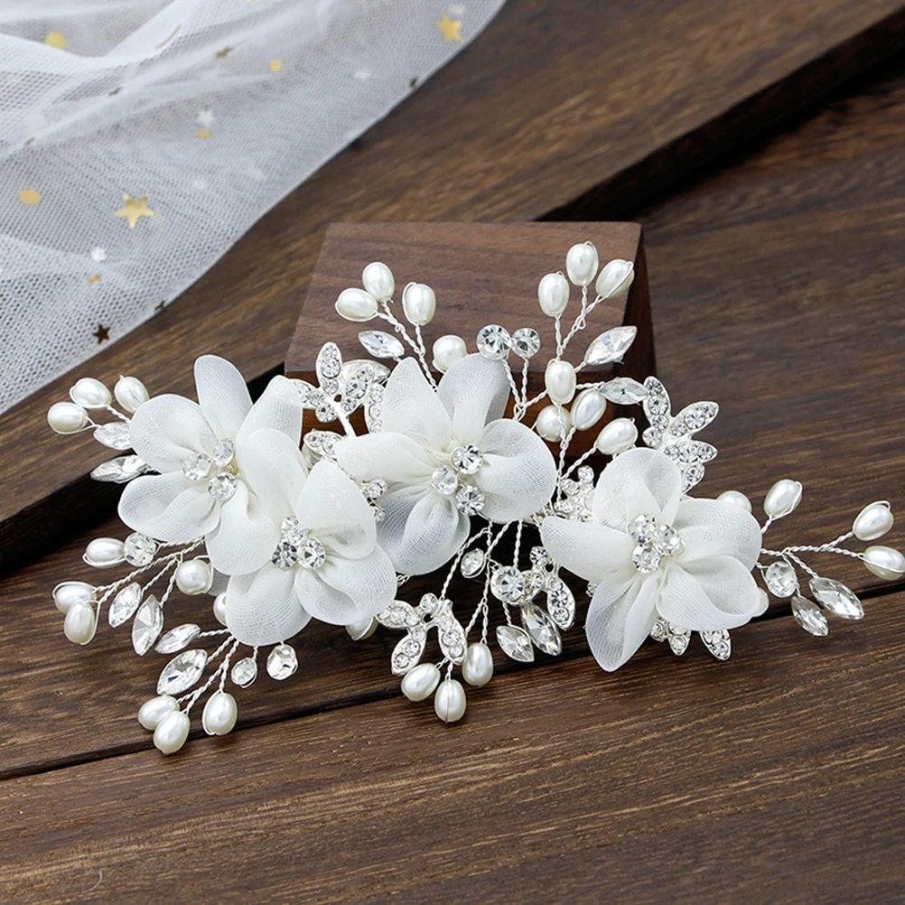 Flower Hairpin Bridal Hoop Wedding Accessories Woman Headwear Fairy Headpiece for Women
Flower Hairpin Bridal Hoop Wedding Accessories Woman Headwear Fairy Headpiece for Women