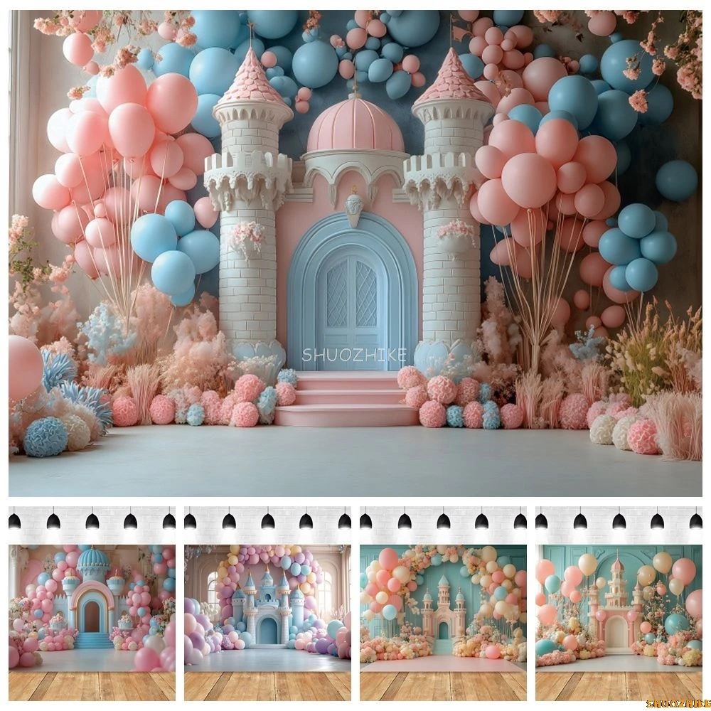 Balloons Castle Backdrop Newborn Baby Shower 1st Birthday Party Interior Baby Portrait Photography Background Decor Photostudio
Balloons Castle Backdrop Newborn Baby Shower 1st Birthday Party Interior Baby Portrait Photography Background Decor Photostudio