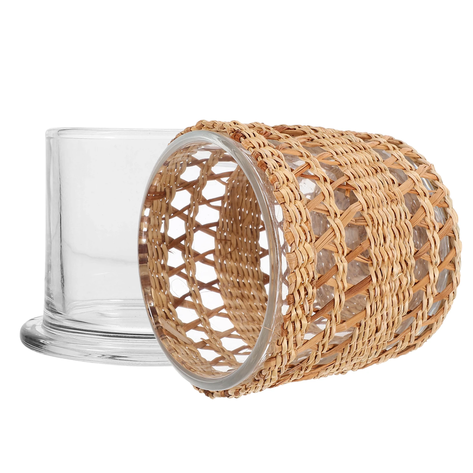 Fluted Aromatherapy Glass Cover Vintage Holder Rattan Wrapped Shades Glass Display Dome Cloche Decorative Cover
Fluted Aromatherapy Glass Cover Vintage Holder Rattan Wrapped Shades Glass Display Dome Cloche Decorative Cover