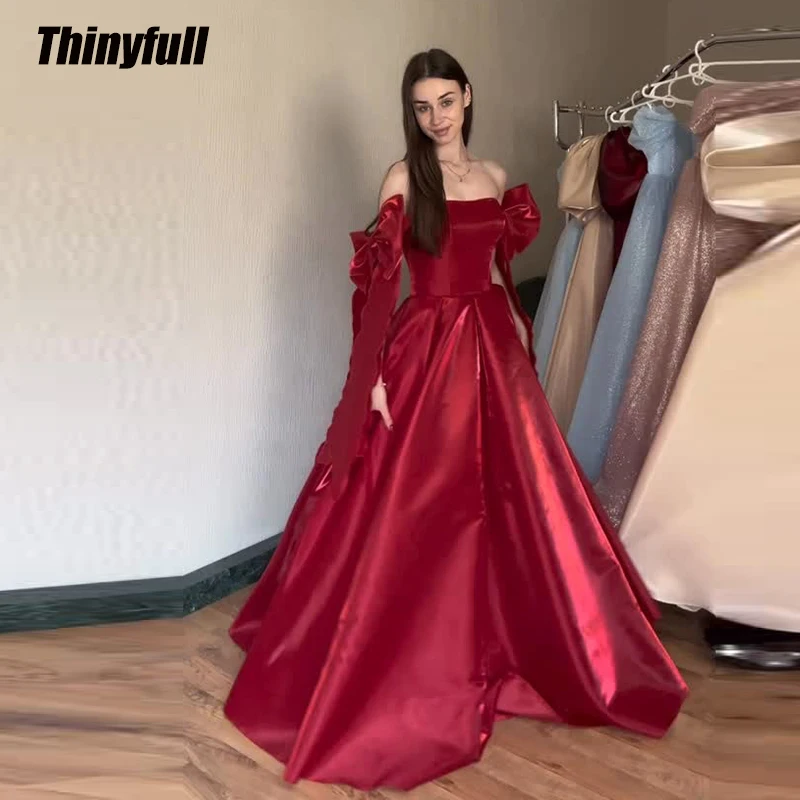 Thinyfull A-line Prom Dress 2026 Strapless Sleeveless Evening Dress Long Birthday Party Gown Robe De Soirée Customized
Thinyfull A-line Prom Dress 2026 Strapless Sleeveless Evening Dress Long Birthday Party Gown Robe De Soirée Customized 