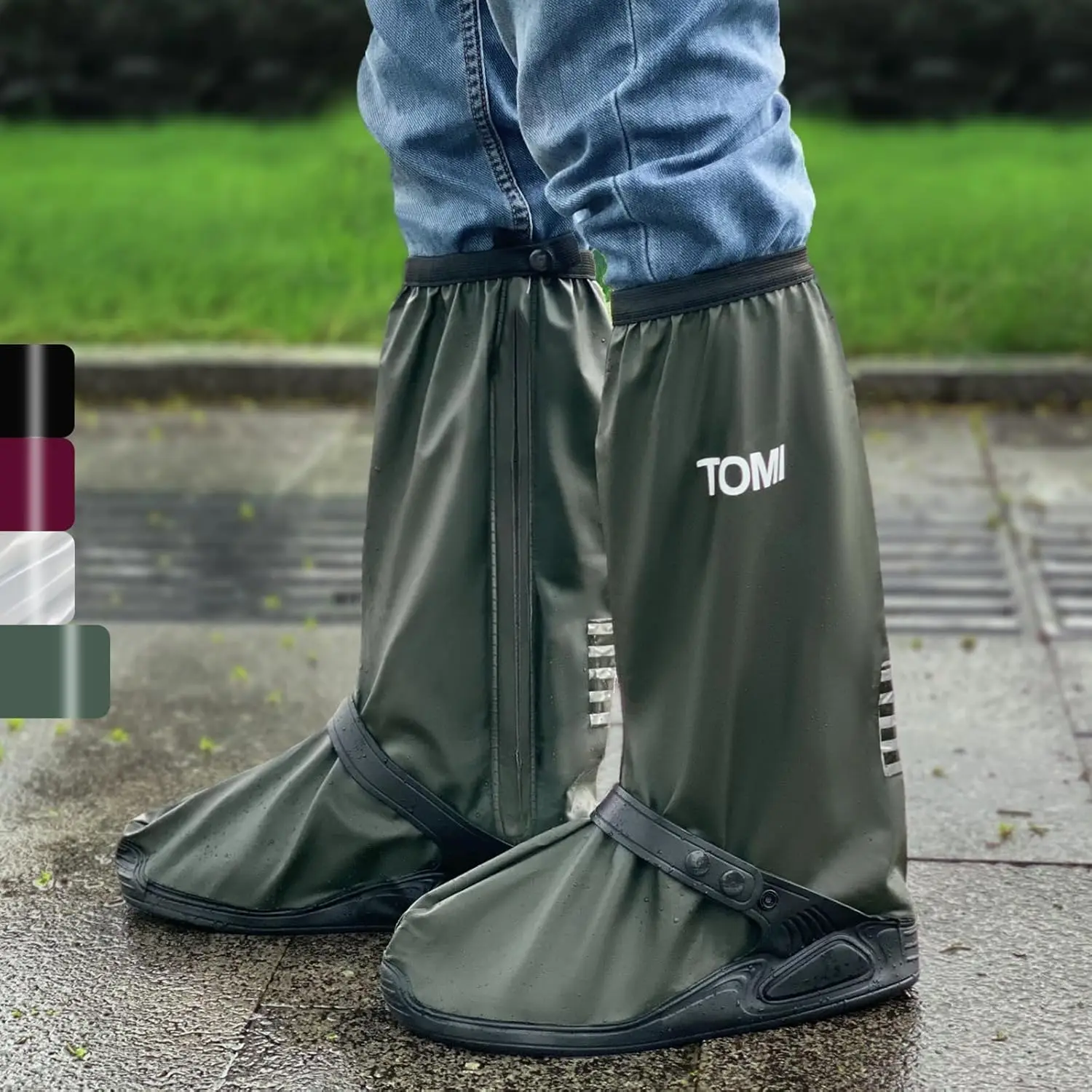 Waterproof Shoe Covers for Rain with Zipper, Non-Slip PVC Boot Covers for Men and Women, Reusable & Foldable
Waterproof Shoe Covers for Rain with Zipper, Non-Slip PVC Boot Covers for Men and Women, Reusable & Foldable