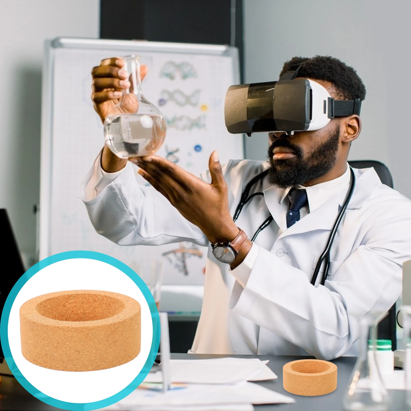 2Pcs Round Bottom Flask Holders Chemical Lab Stand Base Supports Cork Stands Heat Proof Acid Alkali Teaching Equipment
2Pcs Round Bottom Flask Holders Chemical Lab Stand Base Supports Cork Stands Heat Proof Acid Alkali Teaching Equipment