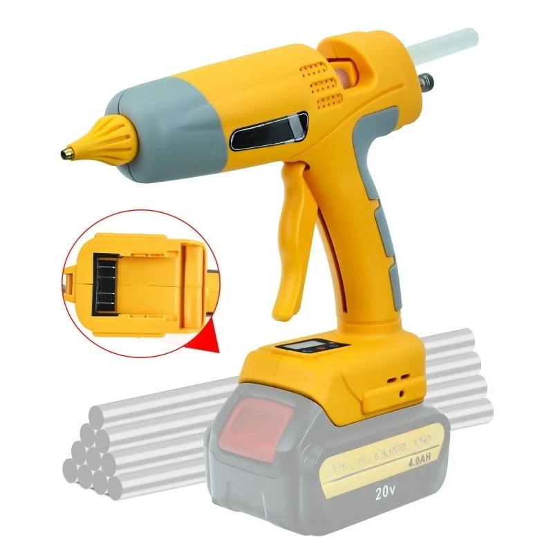 Cordless Hot Glue * 100W for 18V/20V Battery, 11mm Glue Sticks DIY Craft Tool (No Battery)
Cordless Hot Glue * 100W for 18V/20V Battery, 11mm Glue Sticks DIY Craft Tool (No Battery)