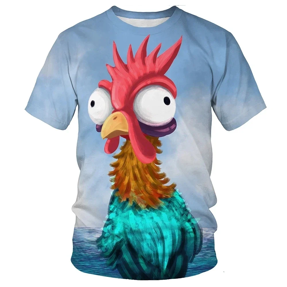 Summer Fashion New Fun Hen Cock Pattern Men's Round Neck Large Comfortable T-shirt Street Harajuku Leisure Short Sleeve
Summer Fashion New Fun Hen Cock Pattern Men's Round Neck Large Comfortable T-shirt Street Harajuku Leisure Short Sleeve