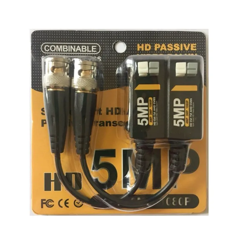 CCTV ACCESSORIES 5MP HD TVI CVI AHD BNC 8mp Passive UTP Twisted Pair Video Balun for HD camera
CCTV ACCESSORIES 5MP HD TVI CVI AHD BNC 8mp Passive UTP Twisted Pair Video Balun for HD camera