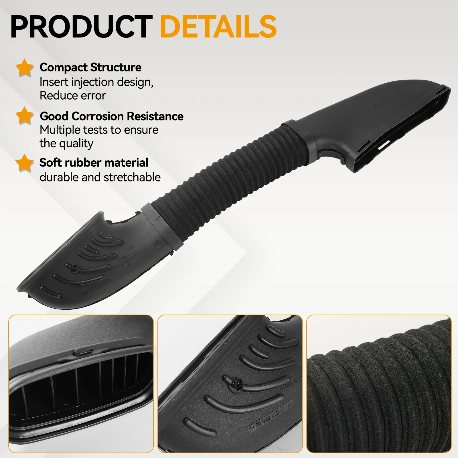 Air Intake Hose Intake Pipe for Mercedes Benz A B Class W176 W246 W117 W156 A180 220 200 B160 180 CDI A6510900000 A6510904337
Air Intake Hose Intake Pipe for Mercedes Benz A B Class W176 W246 W117 W156 A180 220 200 B160 180 CDI A6510900000 A6510904337